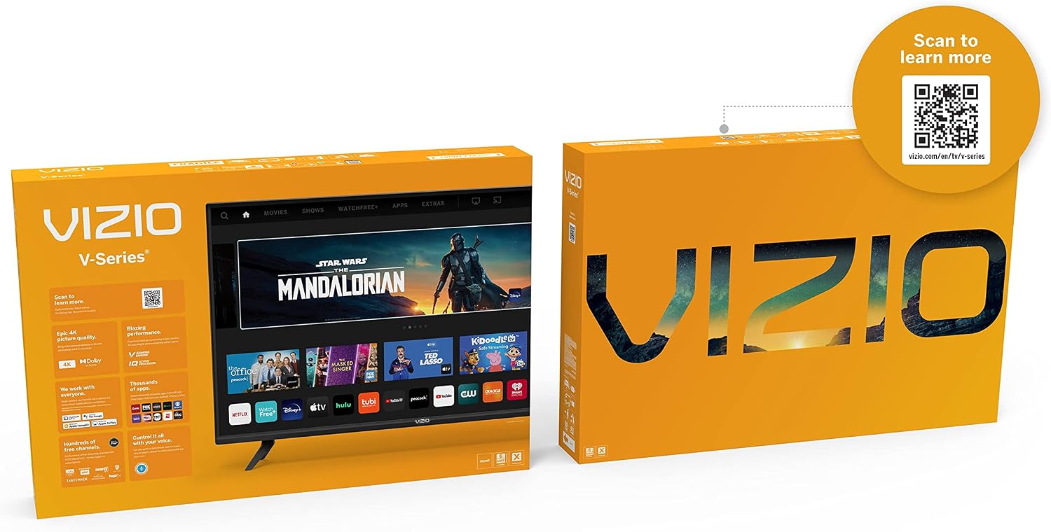 VIZIO 50-Inch V-Series 4K UHD LED Smart TV with Voice Remote, Dolby Vision, HDR10+, Alexa Compatibility, 2022 Model