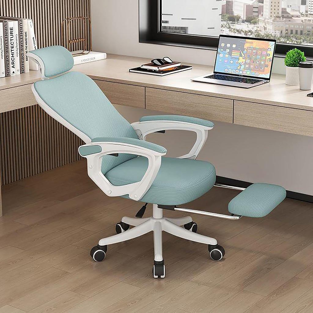Office Chair, Mesh Ergonomic Office Chair, Home Office Computer Chair, with Lumbar Support Armrests, Height-Adjustable 360-Degree Swivel, Suitable for Heavy Weight People Use/a