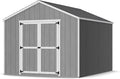 Little Cottage Co. 10x12 Value Gable Shed with Floor, Outdoor Wood Storage Do-It-Yourself Precut Kit