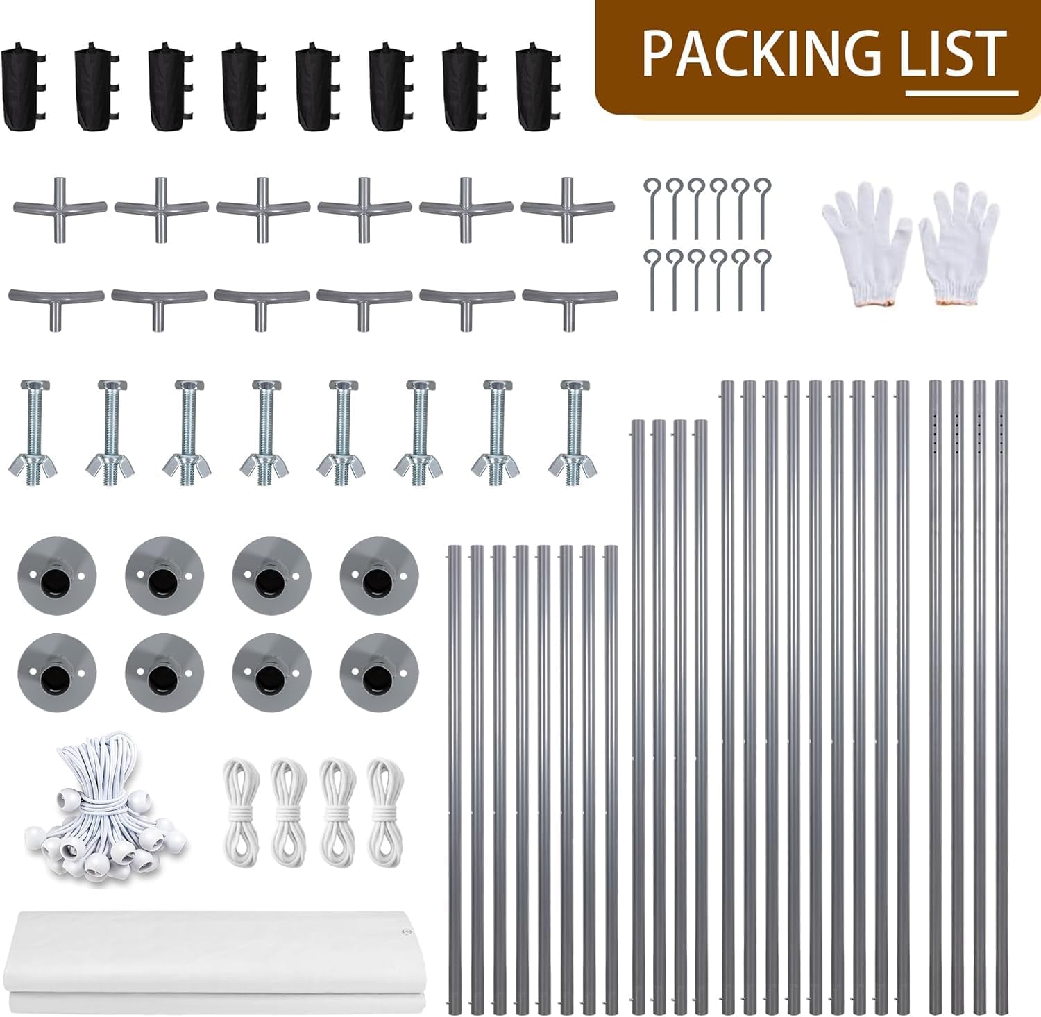 12x20 FT Heavy Duty Carport Canopy, All-Weather Vehicle Shelter with Roll-up Ventilation Windows & Removable Sidewalls, Portable Garage for SUV, Truck, Boat, Gray