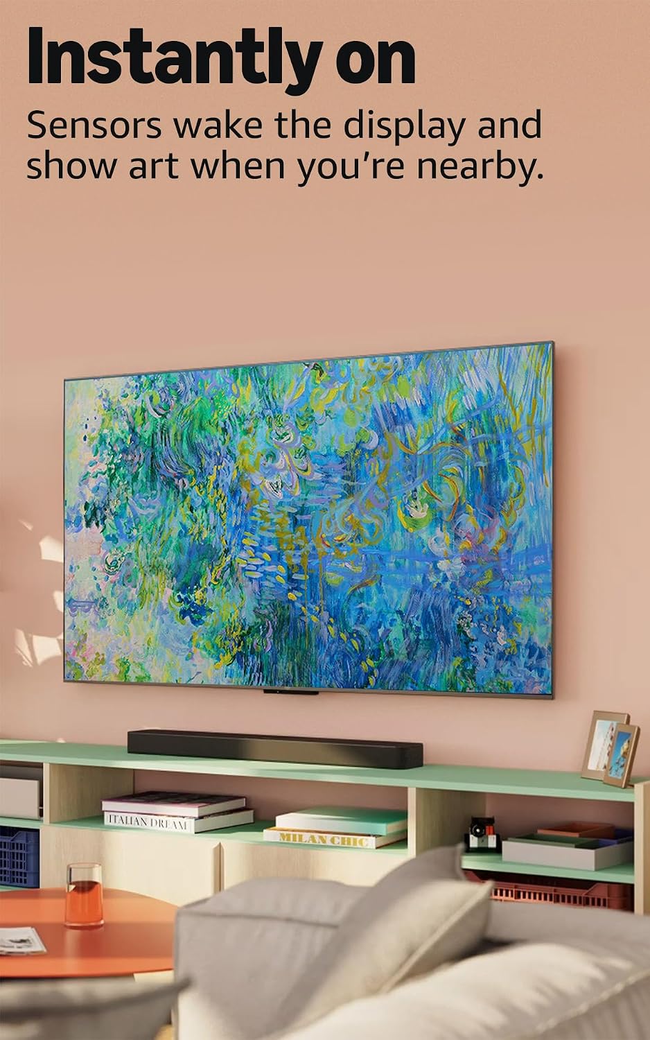 Amazon Ember 65' Mini-LED Series with Fire TV (newest model), QLED 4K UHD smart TV, Dolby Vision IQ, 144hz gaming mode, Ambient Experience, find shows faster with Alexa+