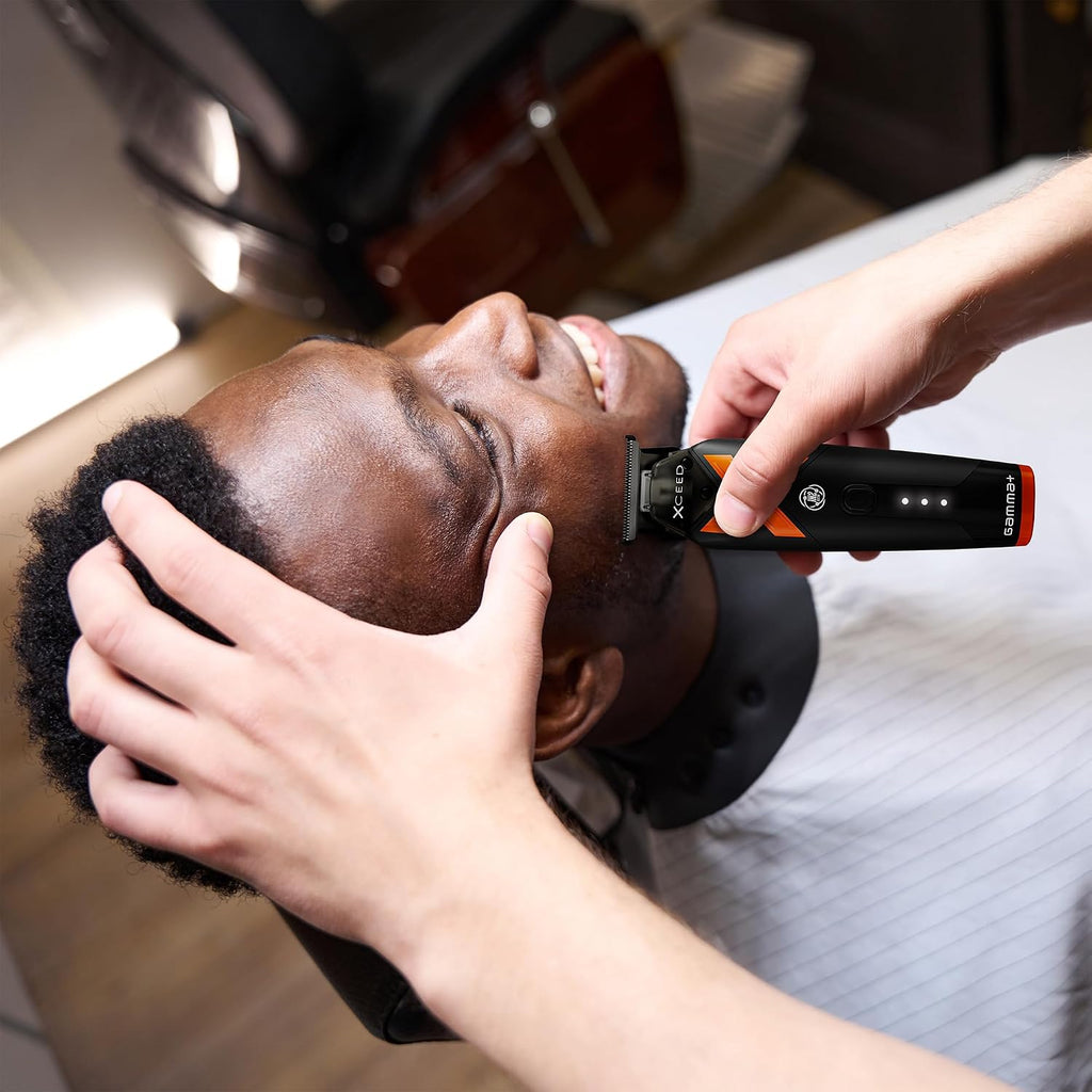 GAMMA+ XCeed Professional Cordless Barber Hair Tools Collection with IN2 Vector Motor -Hair Clippers, Trimmers, and Shavers for Precision Grooming