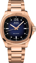 MIDO Multifort TV Big Date - Swiss Automatic Watch for Men - 40mm Case with Transparent Caseback
