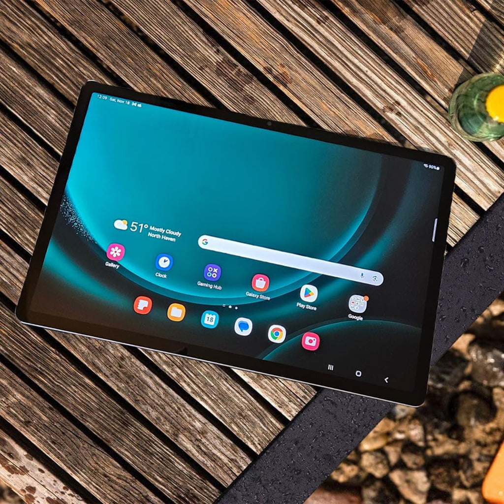 SAMSUNG Galaxy Tab S9 FE+ Plus Android Tablet (12.4' Touchscreen, 8GB RAM, 256GB Storage, Long Battery Life, S Pen, 1 Front Camera + 2 Rear Cameras, Lightweight Durable Design) SM-X610
