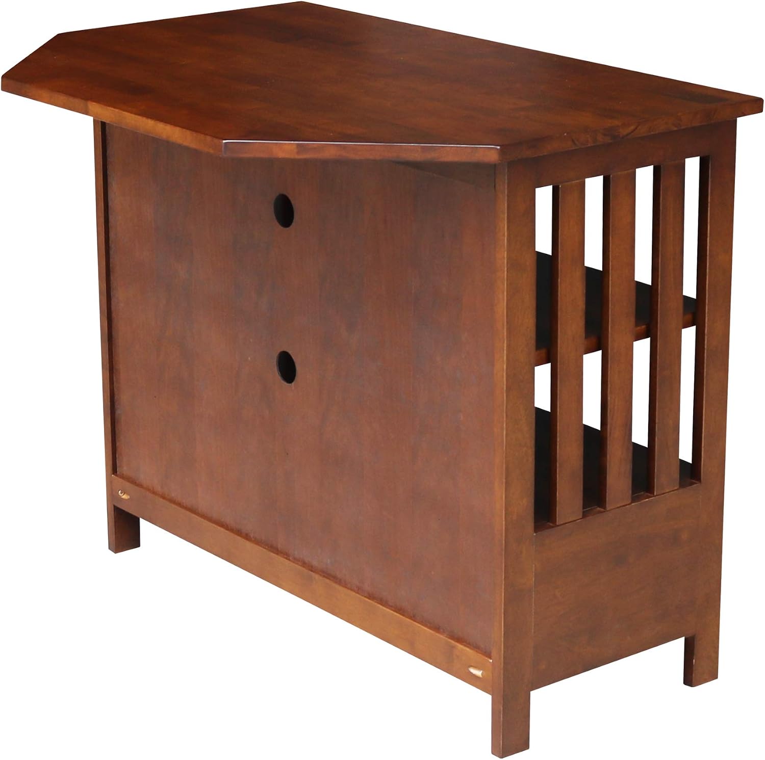 Solid Wood Mission Corner Enteinment/TV Stand, Espresso