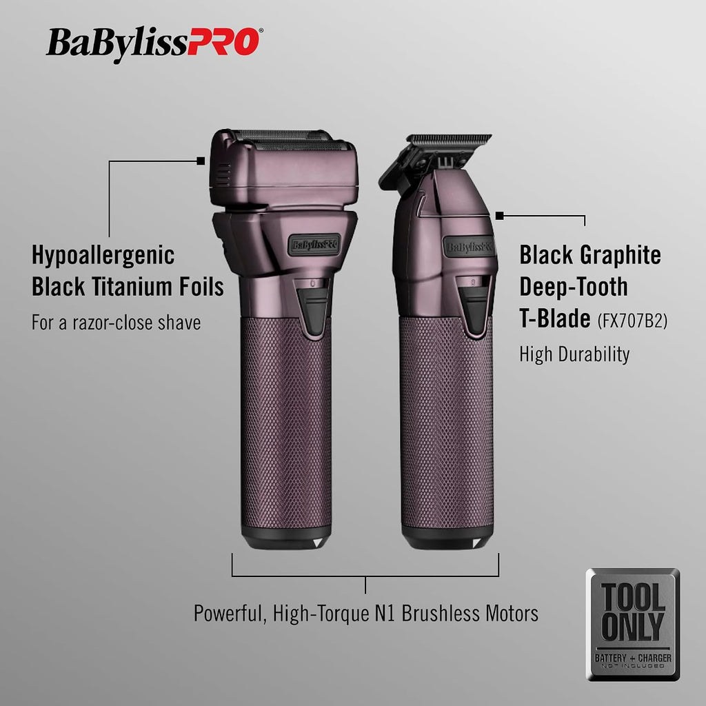 BaBylissPRO® FXONE Tool ONLY Hair Trimmer + Electric Double Foil Shaver Sets