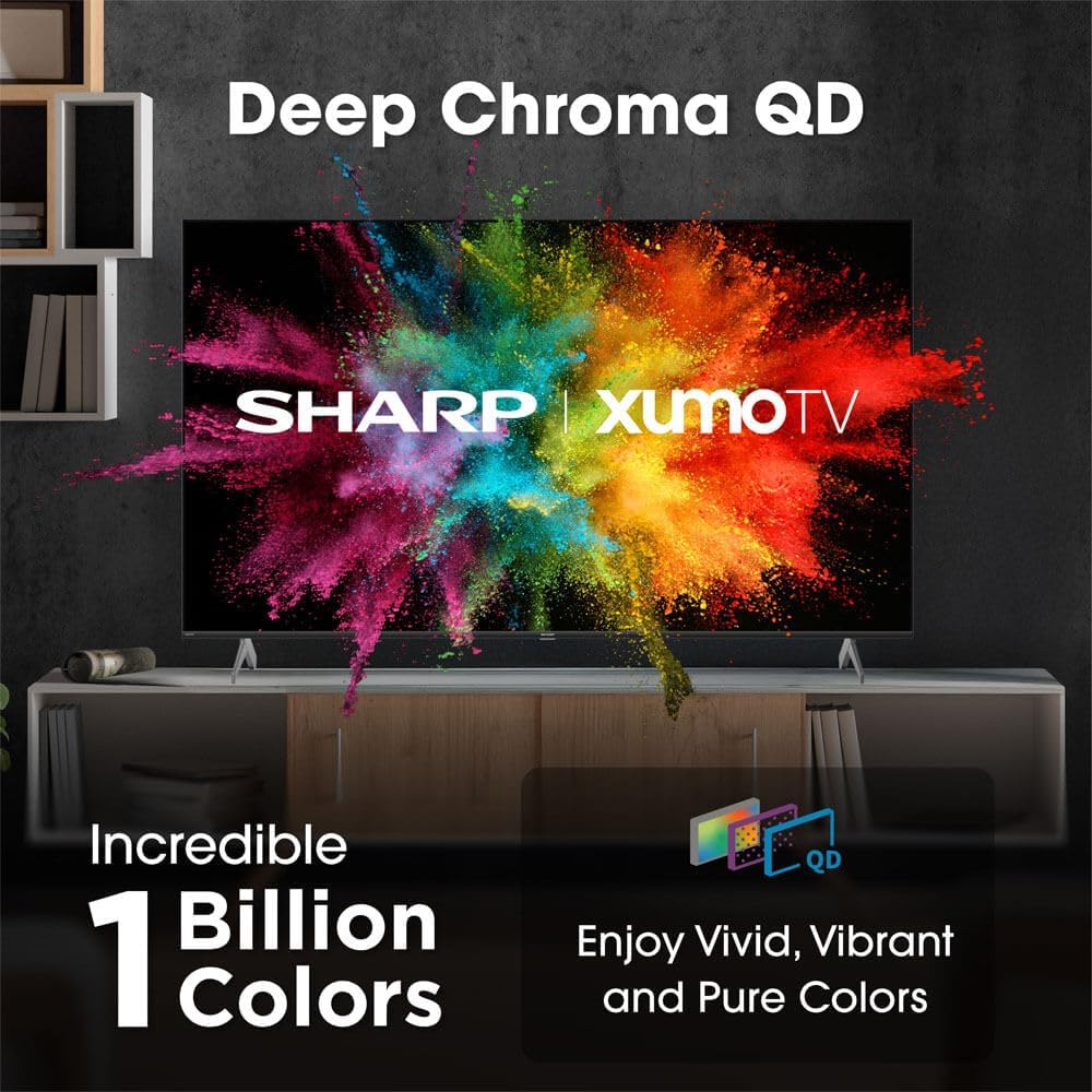 Sharp 4TC50HP7050U 50 inch Class Aquos QLED 4K Ultra HD Xumo Smart TV