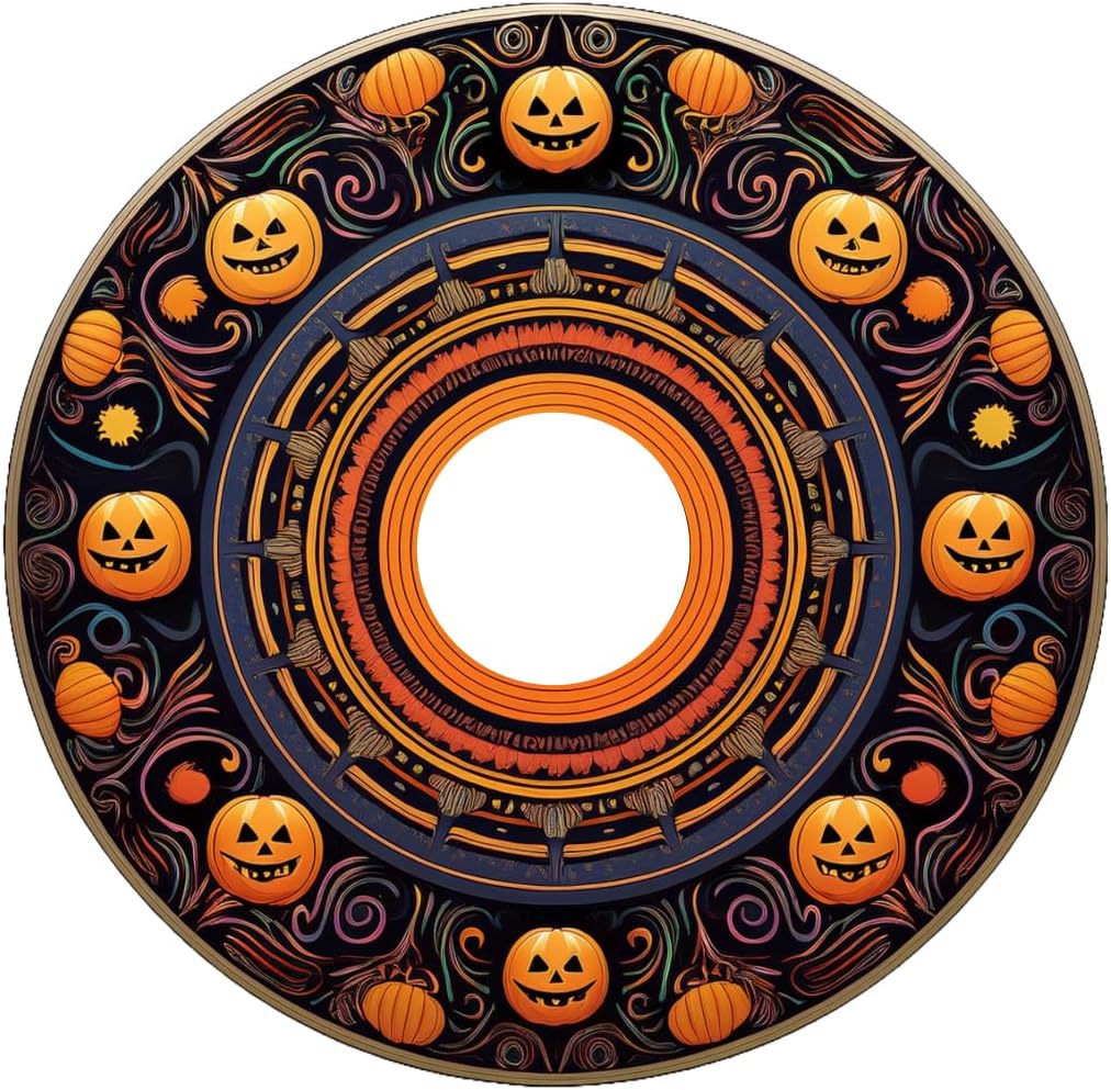 Designer Cover for Wheelchair Wheels, Enhances Aesthetics, Easy Install/Remove, Lightweight, New Matt Finish (Playful Pumpkin)