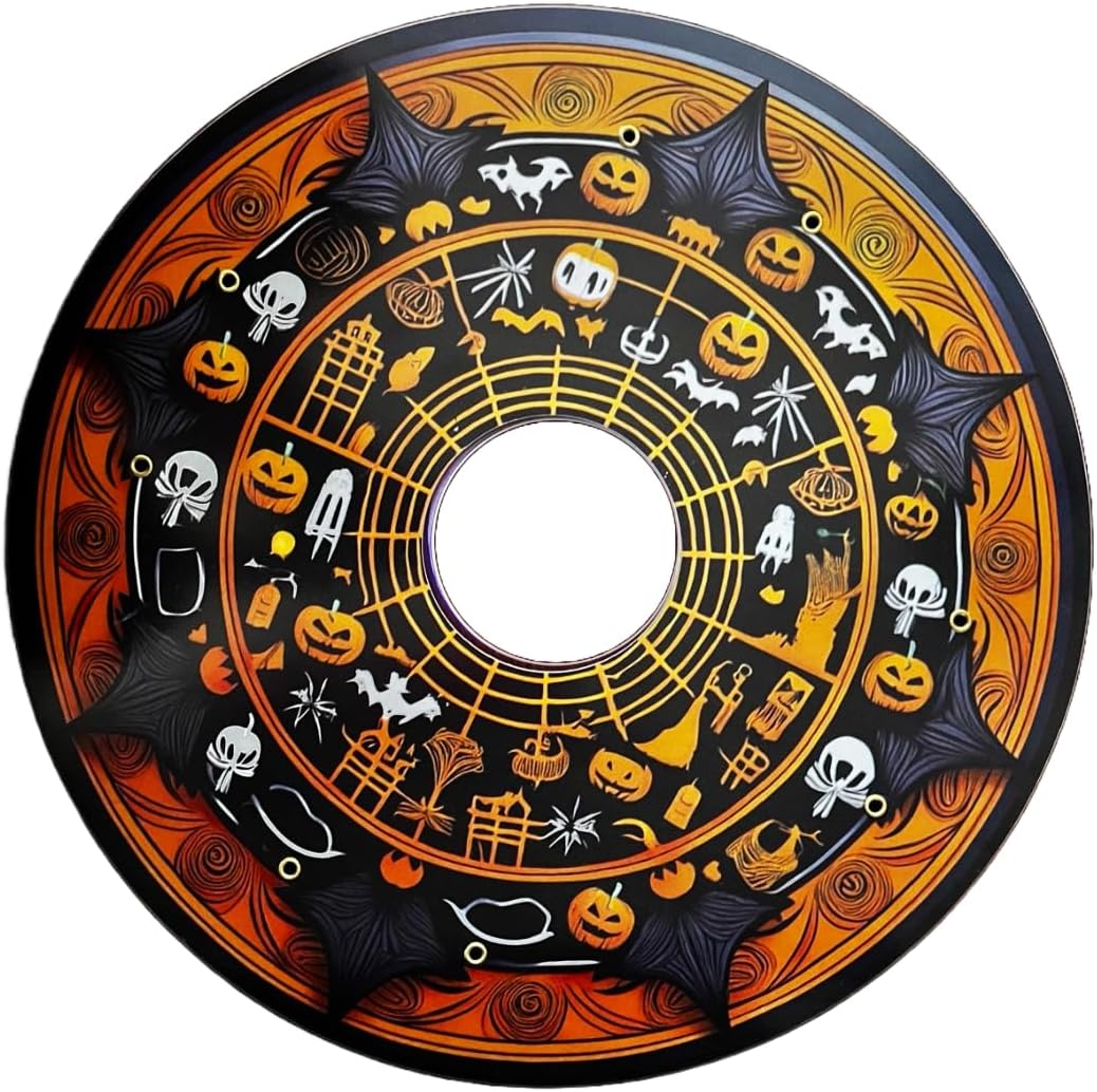 Wheelcovers Spooky Halloween Web Designer Cover for Wheelchair Wheels, Enhances Aesthetics, Easy Install/Remove, Lightweight, for Adults and Kids (Halloween Web)
