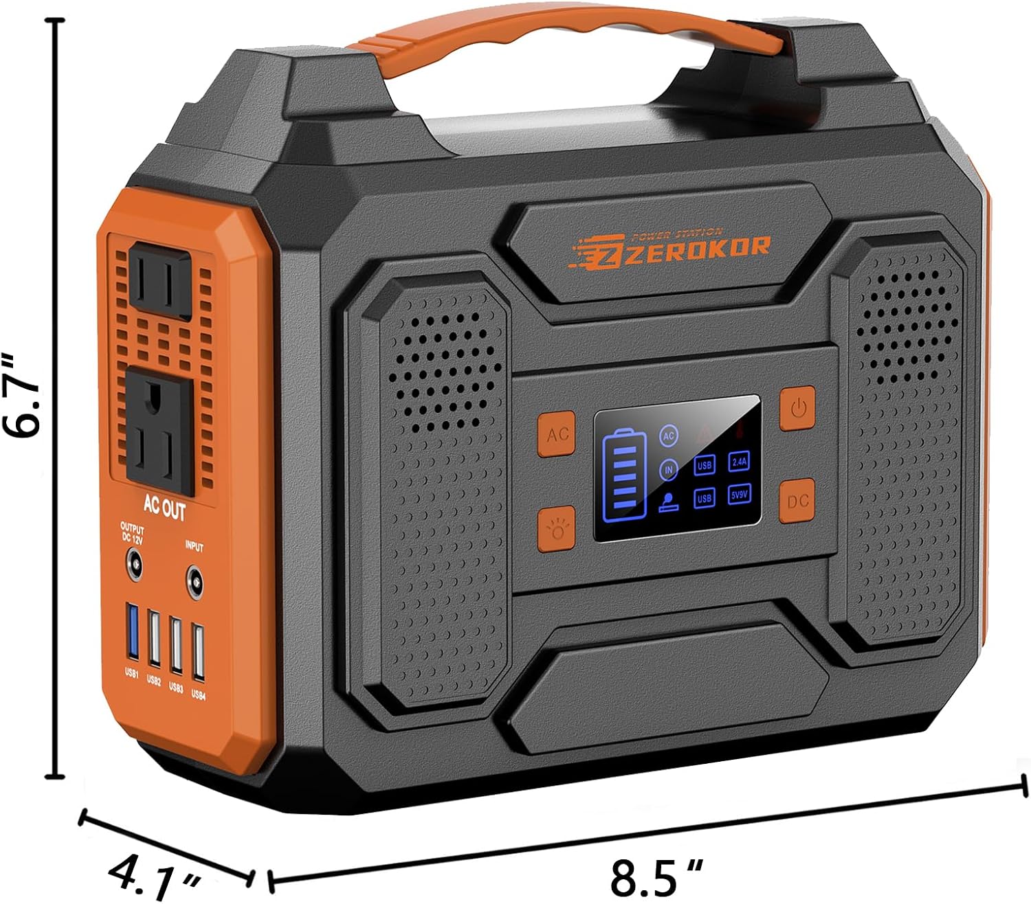 Solar Power Bank Generator with Panels, 300W Portable Power Station with Solar Panel 40W, 110V Pure Sine Wave AC Outlet Battery Generator for Outdoor RV Camping Laptop Home Use with Solar charger