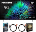 Panasonic TV-70W70BP W70 Series 70 inch LED 4K Ultra HD Smart Fire TV Bundle with 2X 6FT Universal 4K HDMI Cable, Theater Essentials and CPS Exclusive 26 Month Protection Pack BEACH-CPS-26M1000ATV