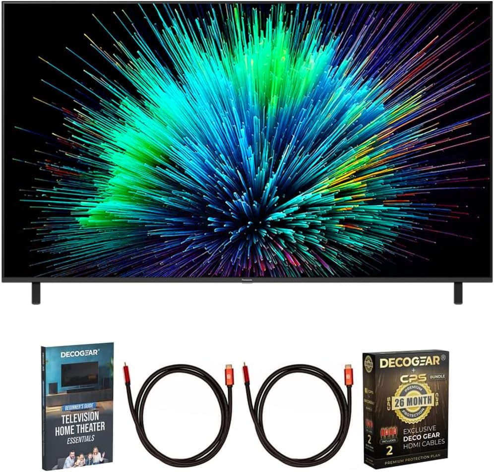 Panasonic TV-85W70BP W70 Series 85 inch LED 4K Ultra HD Smart Fire TV Bundle with 2X 6FT Universal 4K HDMI Cable, Theater Essentials and CPS Exclusive 26 Month Protection Pack BEACH-CPS-26M1500ATV