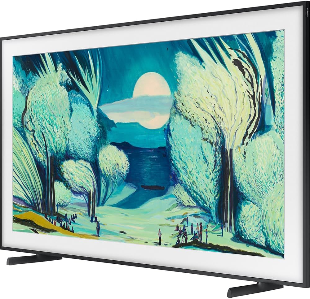 Samsung 55' The Frame LS03FA QLED 4K TV 2025 Art Mode, Vision AI | CPS Exclusive 26 Month Protection, 2X HDMI Cables, Premiere Movies Streaming & Deco Gear Complete Home Theater Beginner's Guidebook