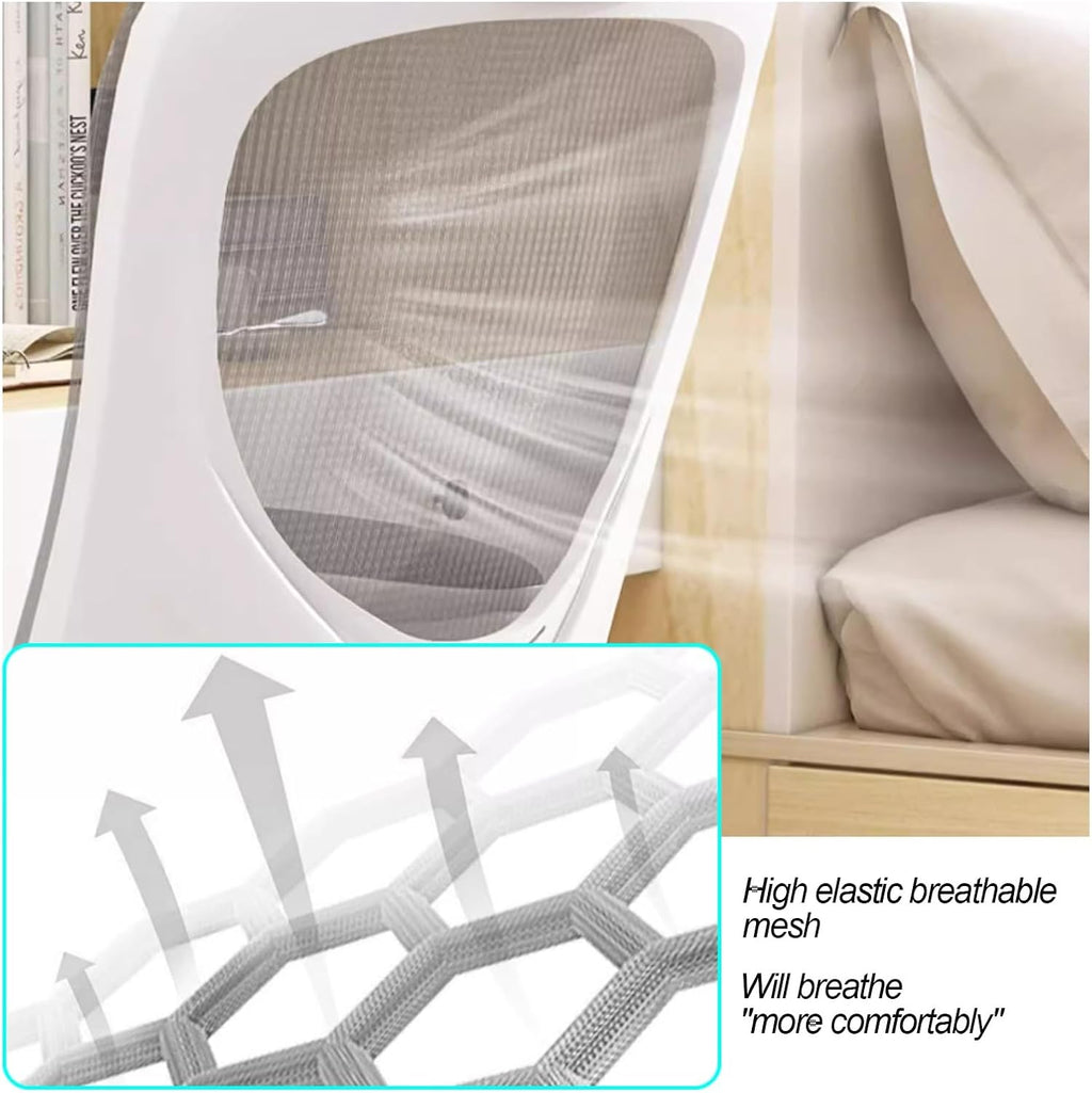 Ergonomic Office Chair, Mesh Back Computer Chair, 90° Flip Armrest, for Dormitory, Study Room, Office, Desk, Gaming Chair (Color : B)