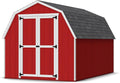 Little Cottage Co. 8x12 Value Gambrel Barn with 4 ft. Sidewalls with Floor, Outdoor Wood Storage Shed Do-It-Yourself Precut Kit