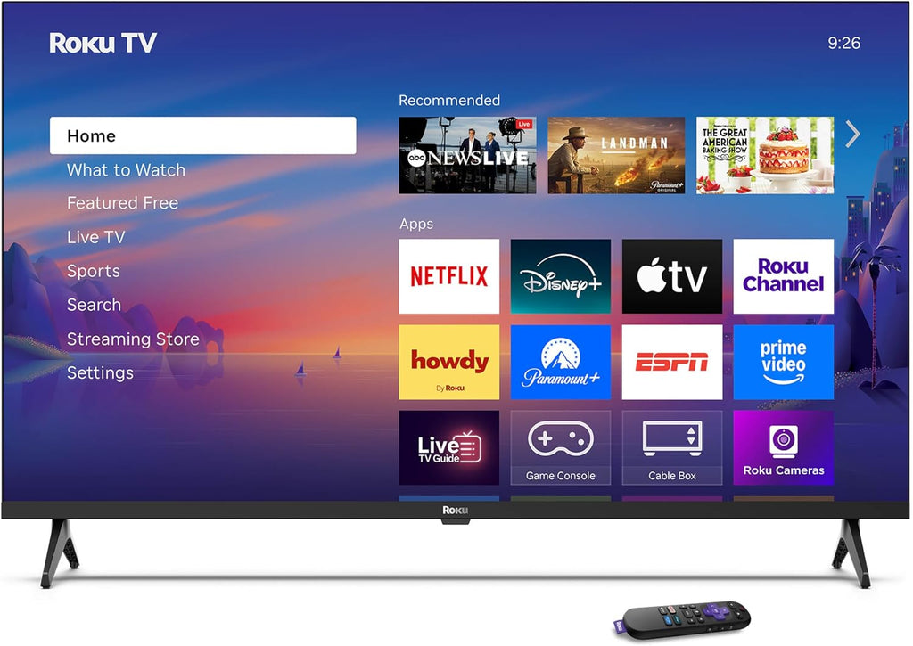 Roku Smart TV – 40-Inch Select Series, 1080p Full HD TV – Roku TV with Voice Remote – Flat Screen LED Television with Wi-Fi for Streaming Live Local News, Sports, Family Entertainment