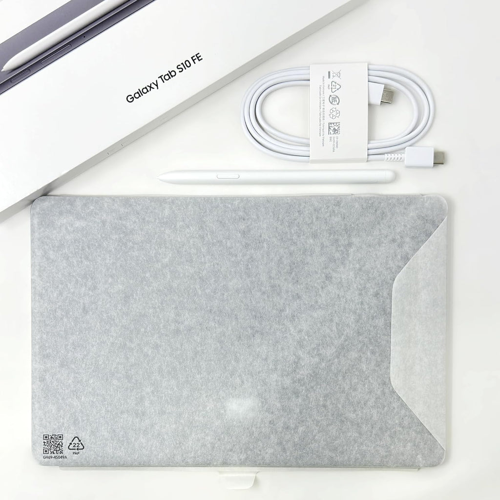 SAMSUNG Galaxy Tab S10 FE w/S-Pen (128GB, 8GB, WiFi) 10.9' 90Hz Full HD Android Tablet, Octa-core (4nm), 4K Camera, IP68 Water Resistant SM-X520 (Gray)