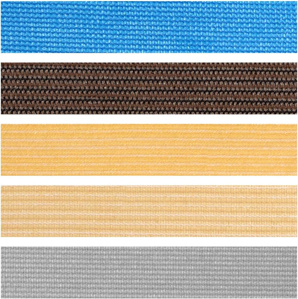 Eden's Decor Straight Flat Edge Sun Shade Sail with Grommets, Pergola Shade Cover Outdoo Sun Shade, Patio Shade, Deck Shade(Blue, 12' X 16')