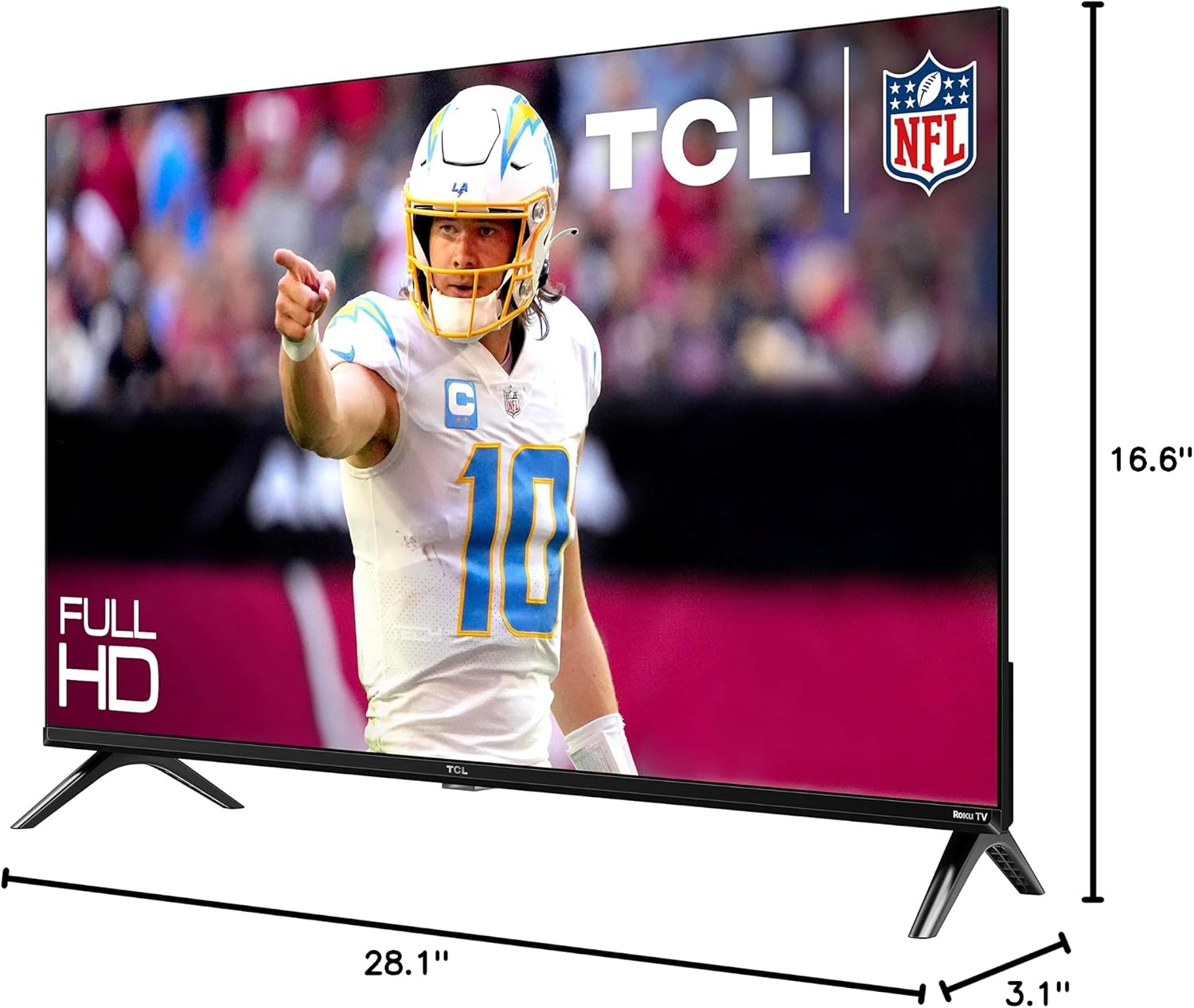 TCL 32-Inch Class S3 1080p LED Smart TV with Roku TV (32S350R, 2023 Model), Compatible with Alexa, Google Assistant, and Apple HomeKit Compatibility, Streaming FHD Television,Black
