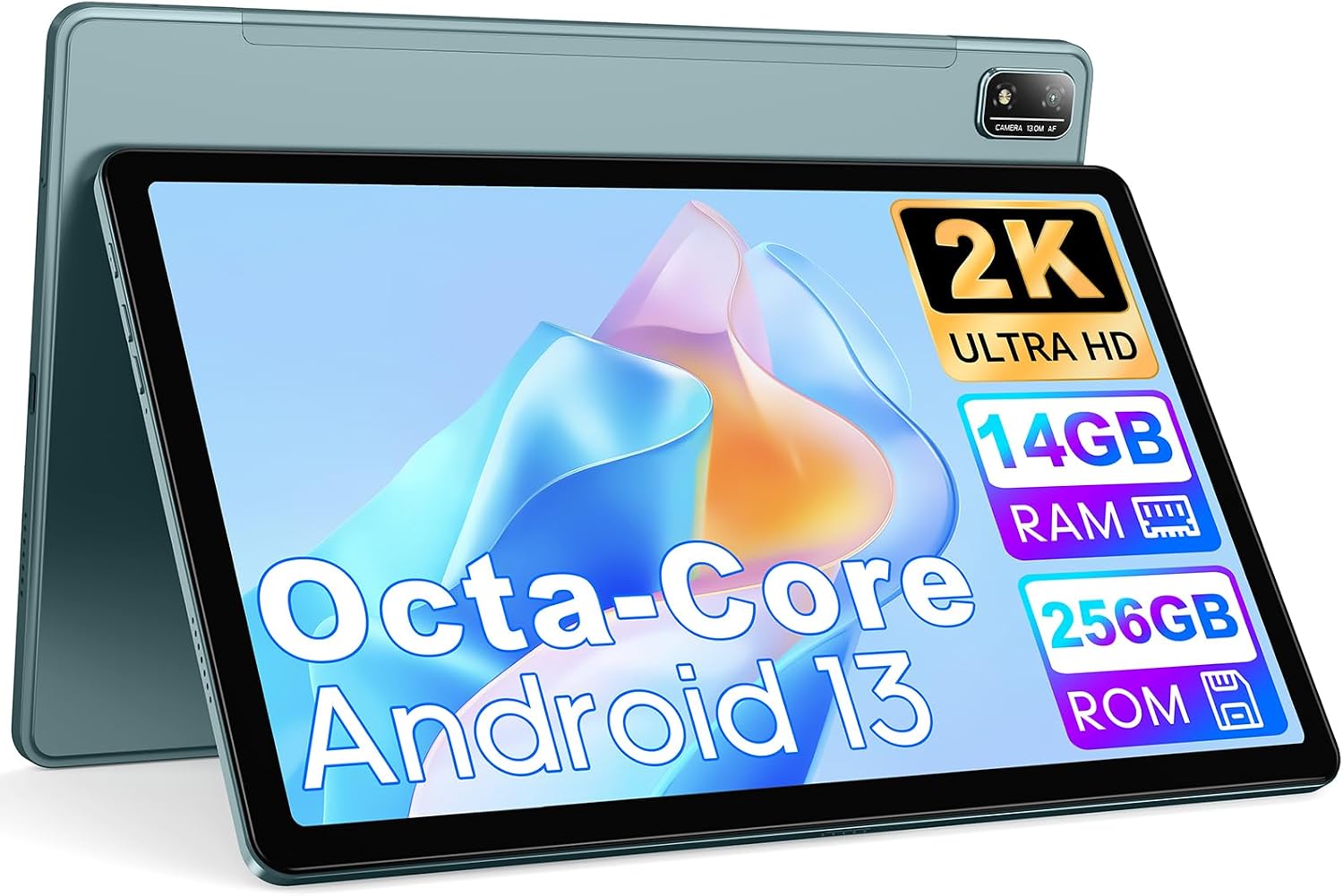 AISLPC 11 Inch Tablet Android 13 Tablets 16GB RAM+256GB ROM+1TB Expand Octa-Core Tablets PC with Dual SIM Card Slot, 2K 2000 x 1200 Display, 8+13MP Dual Camera, Bluetooth5.0, GPS, 5G/2.4G WiFi