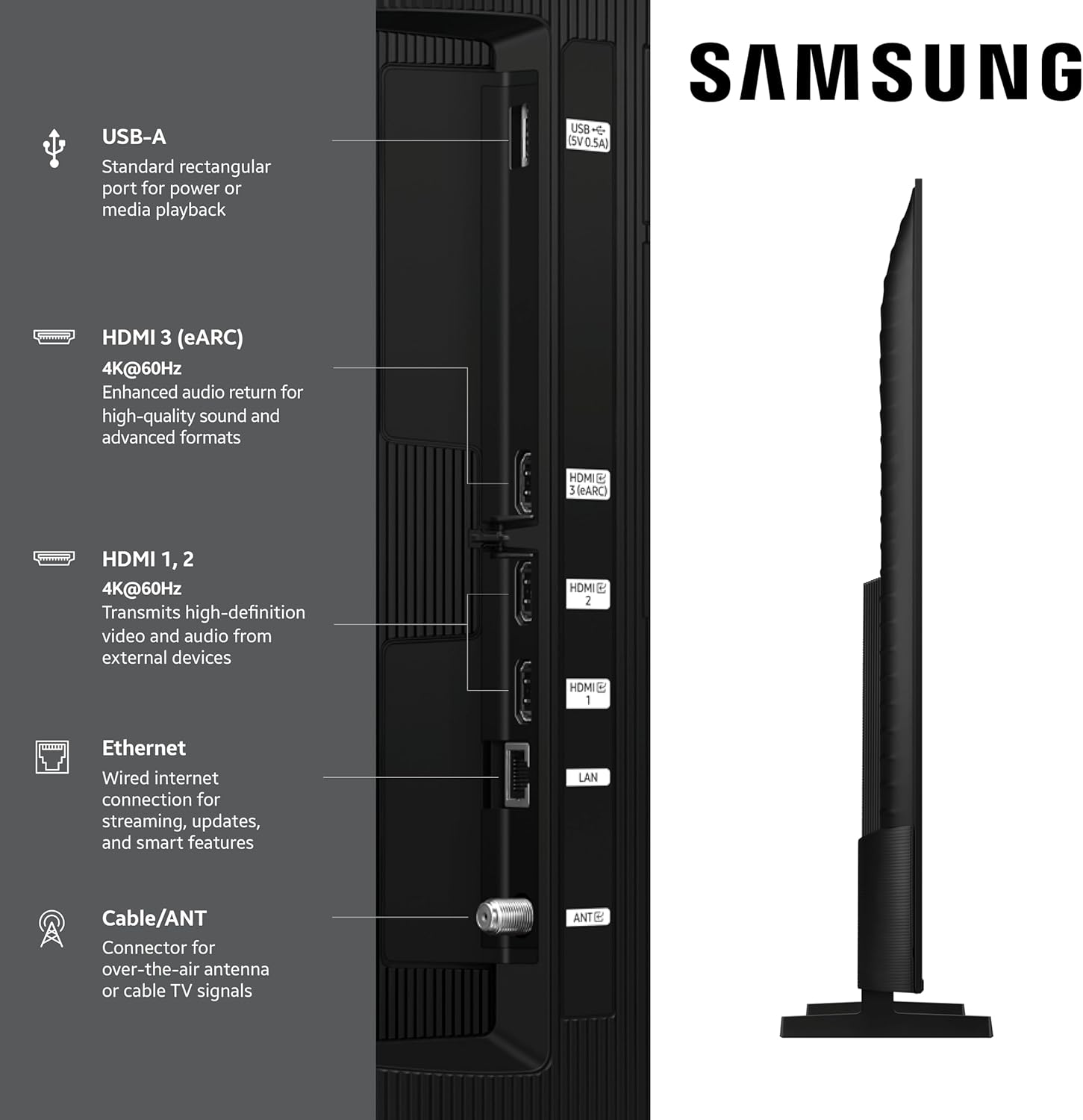 Samsung 55-Inch Class QLED Q7F Series Samsung Vision AI Smart TV (2025 Model, 55Q7F) Quantum HDR, Object Tracking Sound Lite, Q4 AI Gen1 Processor, 4K upscaling, Gaming Hub, Alexa Built-in