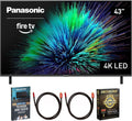 Panasonic TV-43W70BP W70 Series 43 inch LED 4K Ultra HD Smart Fire TV Bundle with 2X 6FT 4K HDMI Cable, Theater Essentials and CPS Exclusive 26 Month Protection Pack (BEACH-CPS-26M500ATV)
