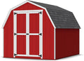 Little Cottage Co. 8x10 Value Gambrel Barn with 4 ft. Sidewalls with Floor, Outdoor Wood Storage Shed Do-It-Yourself Precut Kit