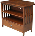 Solid Wood Mission Corner Enteinment/TV Stand, Espresso
