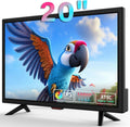 othoig TV 20 inch,Small Kitchen Flat Screen TV with Headphones Port,HDMI,USB and VGA Ports,DV-12V Cable & AC Adapter for use in Your Bedroom & Caravan (Full View Television)