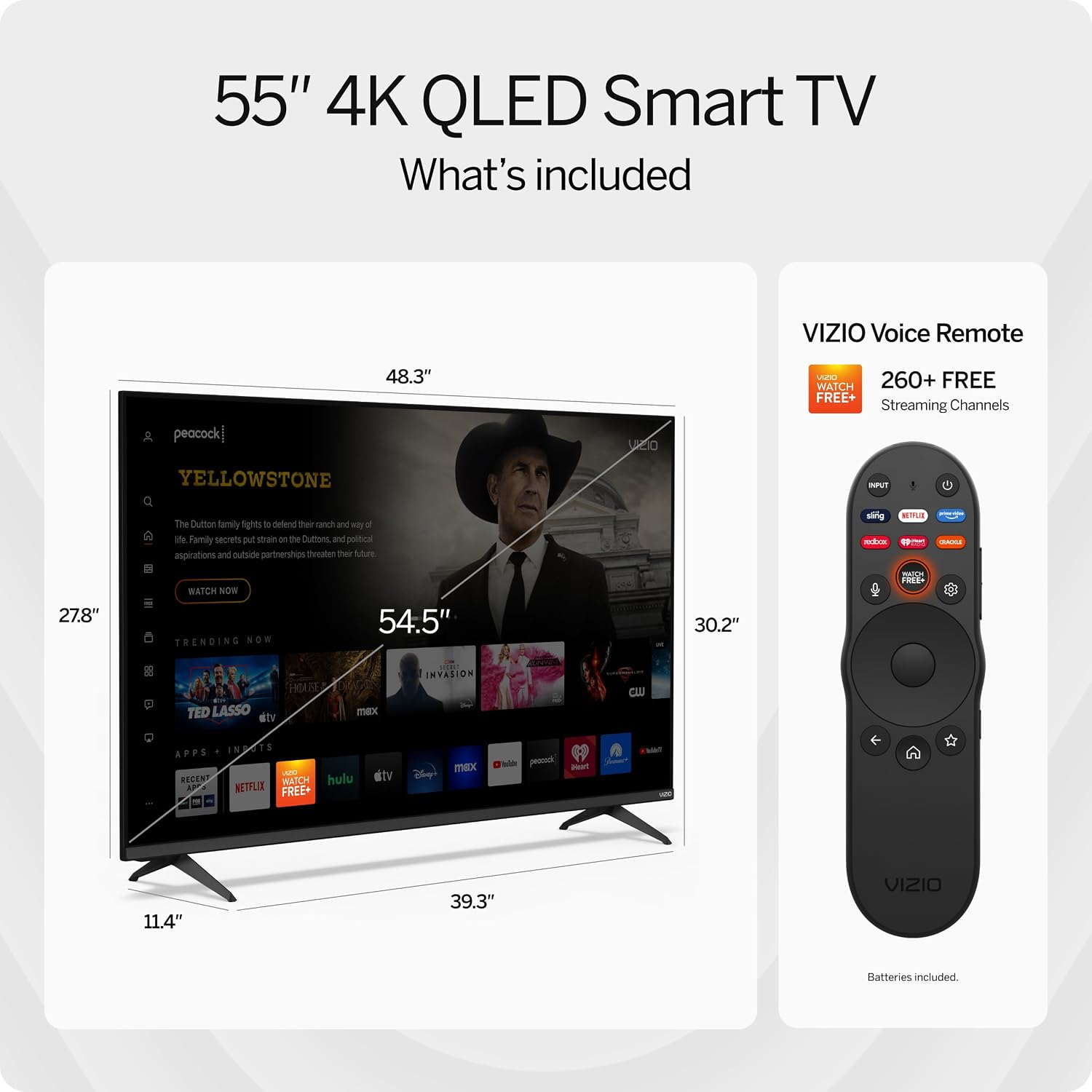 VIZIO M55Q6L4 55 in.; Class Quantum 4K QLED HDR Smart TV