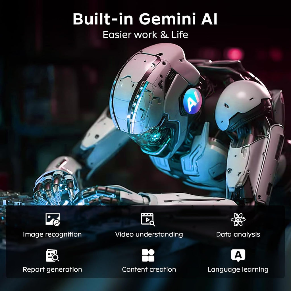 11 Inch Tablet Android 16 with Keyboard, 24GB RAM + 256GB ROM (2TB Expand), T7250 Octa-Core, 1920x1200 IPS FHD Display, 16MP+8MP Dual Camera, Gemini AI, GPS, 2.4G/5G WiFi, 8000mAh, Widevine L1