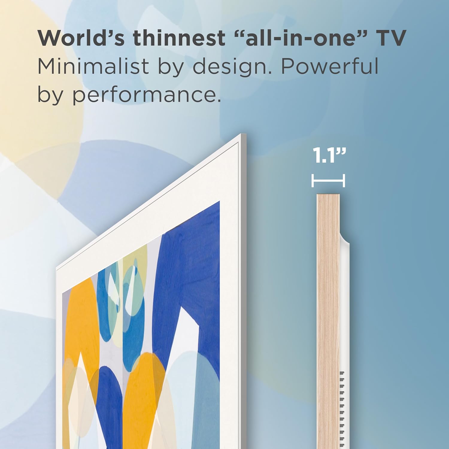 TCL 55 Inch Class NXTVISION Series Picture Frame Canvas Art TV | 55A300W, 2024 Model | QLED 4K HDR Smart Google TV | 120HZ Dolby Atmos Audio | Voice Remote Alexa Google Apple Streaming Television