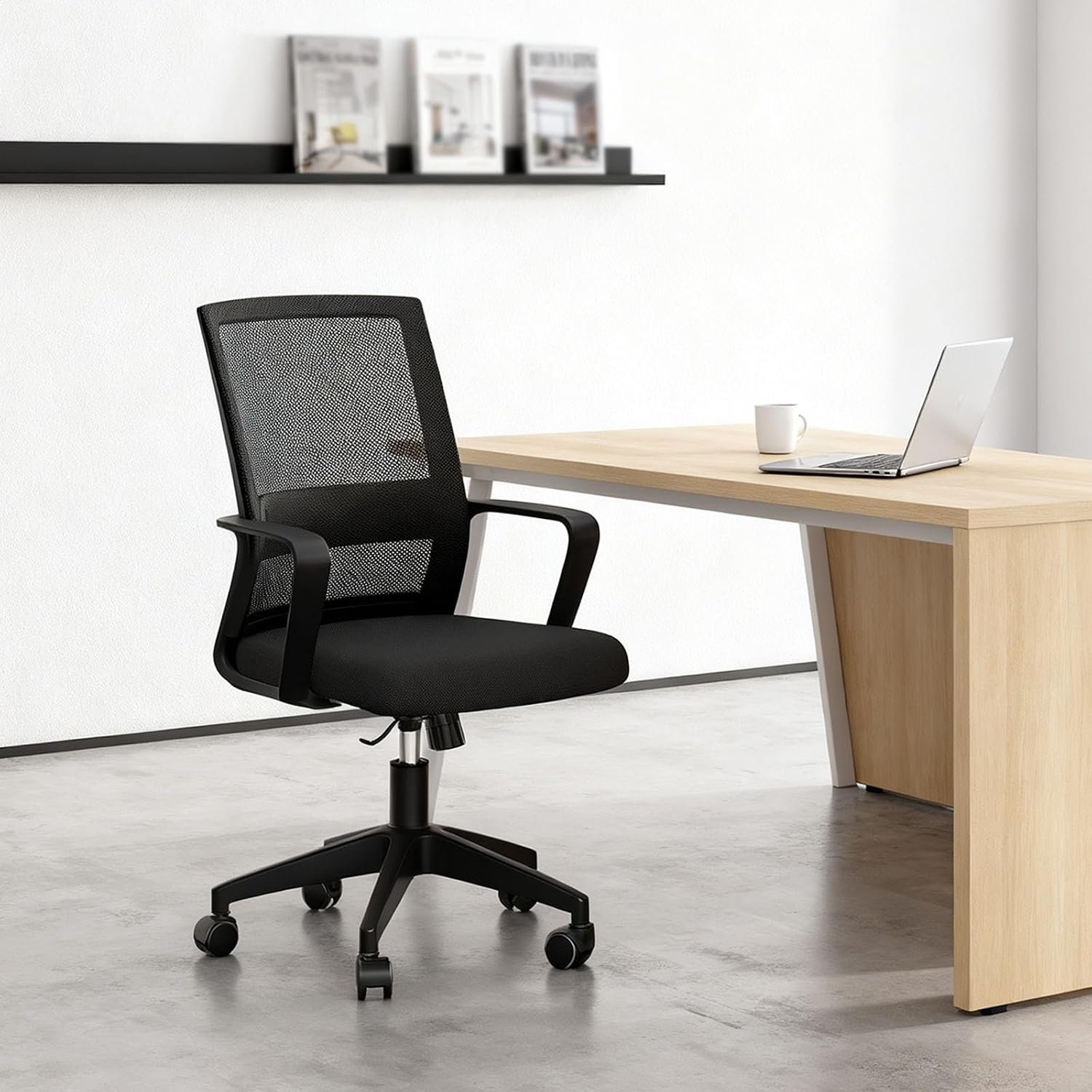 Mesh Executive Office Chair Set of 2, with Wheels 360 Swivel Task Chair, Comfortable Lumbar Support, Ergonomic Office Chair, Desk Chair Comfy,for Home Office and Gaming