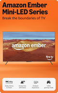 Amazon Ember 55' Mini-LED Series with Fire TV (newest model), QLED 4K UHD smart TV, Dolby Vision IQ, 144hz gaming mode, Ambient Experience, find shows faster with Alexa+