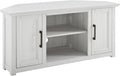 Crosley Furniture Camden TV Stand for 50+ inch TVs, Entertainment Center with Adjustable Storage Shelves, Whitewash