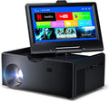 Small Smart TV，Mini TV with 7-inch Touchscreen,Built in Apps,Support SD,WiFi,Bluetooth,USB,HDMI Input，Kitchen TV Also As a Projector,Suitable for Home RVs and Outdoor Use
