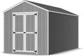 Little Cottage Co. 8x16 Value Gable Shed with Floor, Outdoor Wood Storage Do-It-Yourself Precut Kit