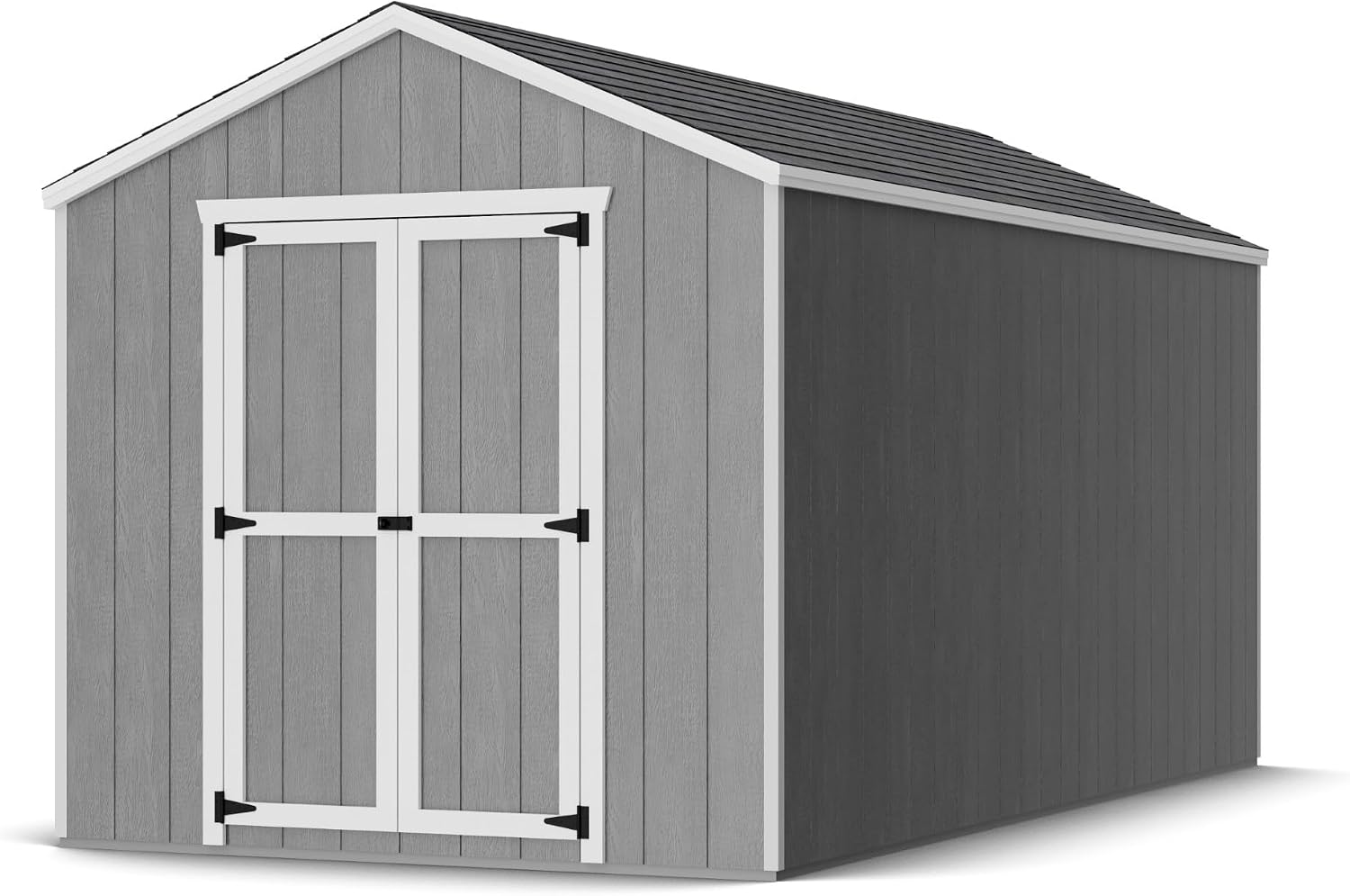 Little Cottage Co. 8x16 Value Gable Shed with Floor, Outdoor Wood Storage Do-It-Yourself Precut Kit