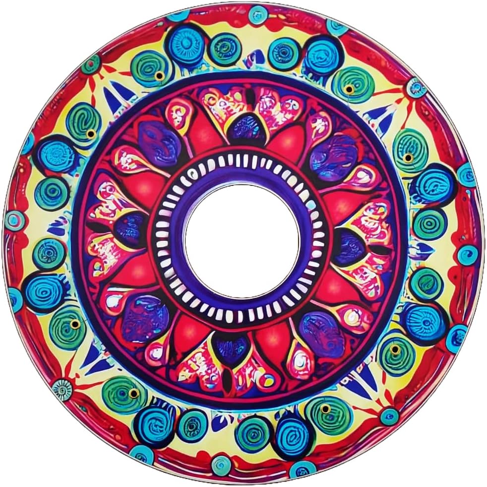 Designer Cover for Wheelchair Wheels, Enhances Aesthetics, Easy Install/Remove, Lightweight, New Matt Finish (Rangoli Design)