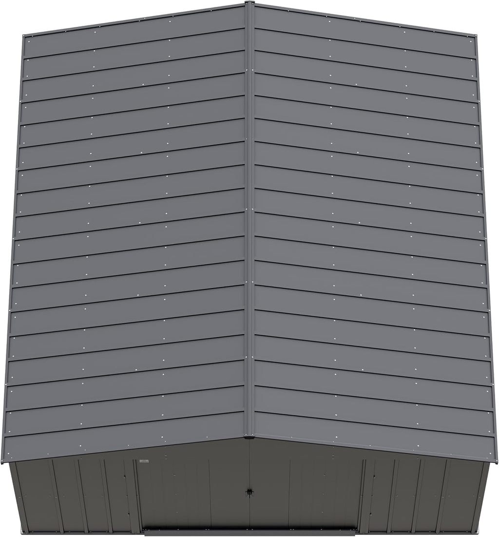 Arrow Classic Metal Shed, 14 x 14, Charcoal