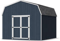 Little Cottage Co. 12x12 Value Gambrel Barn with 6 ft. Sidewalls with Floor, Outdoor Wood Storage Shed Do-It-Yourself Precut Kit