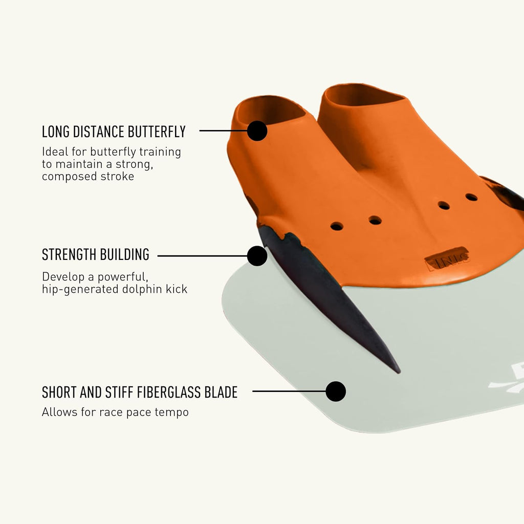 FINIS Shooter Fiberglass Monofin for Adults - Builds Core Strength & Dolphin Kick Speed - Swim Training Fin