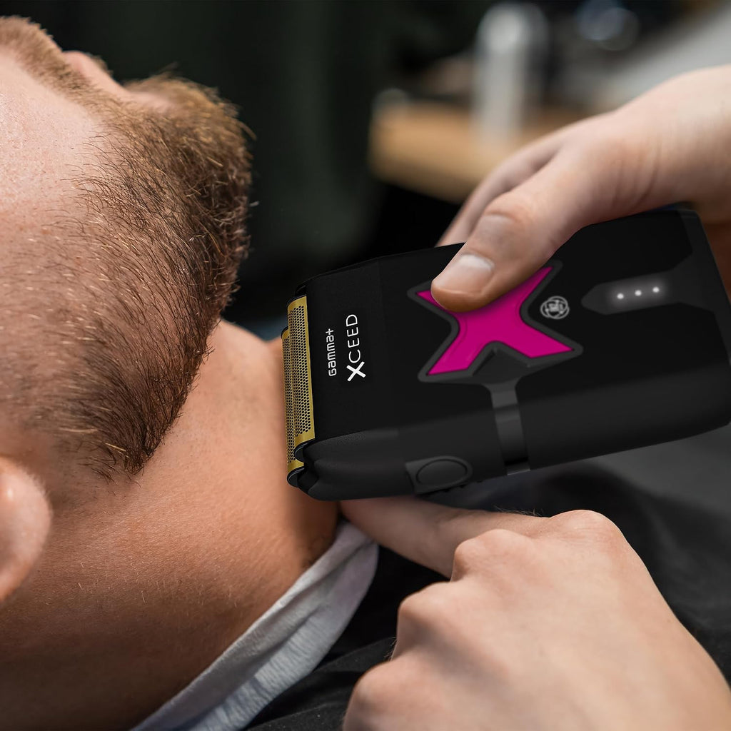 GAMMA+ XCeed Professional Cordless Barber Hair Tools Collection with IN2 Vector Motor -Hair Clippers, Trimmers, and Shavers for Precision Grooming