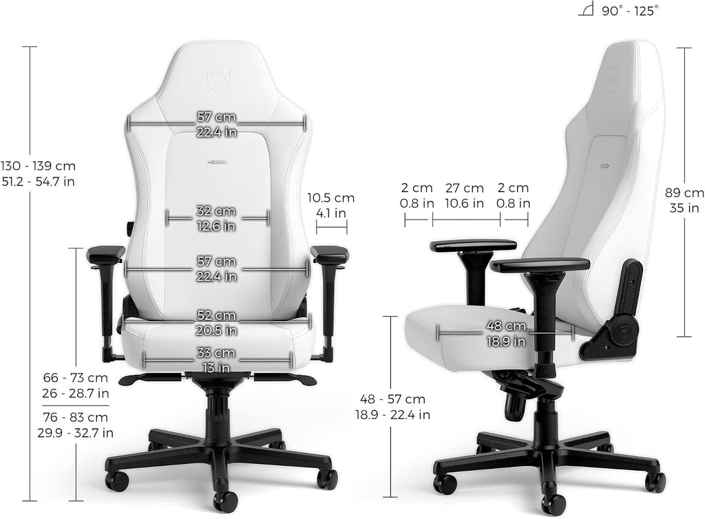 noblechairs Hero Gaming Chair - White Edition