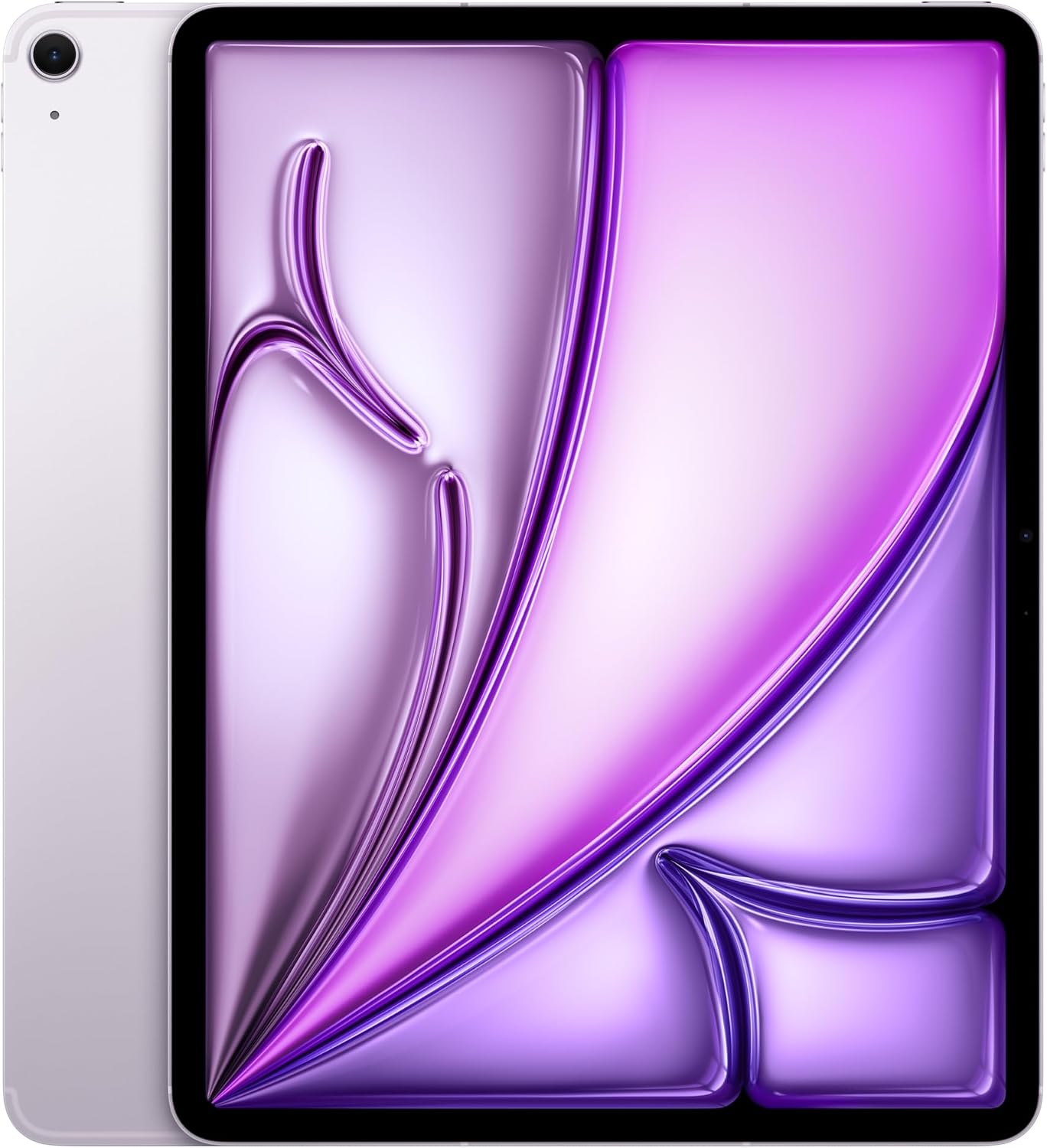 Apple iPad Air 13-inch with M3 chip Built for Apple Intelligence, Liquid Retina Display, 512GB, 12MP Front/Back Camera, Wi-Fi 6E + 5G Cellular, Touch ID, All-Day Battery Life — Purple