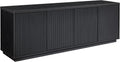 Henn&Hart Hanson Rectangular TV Stand for TV's up to 75' in Black Grain | Rectangular, for TV's, in Black Grain