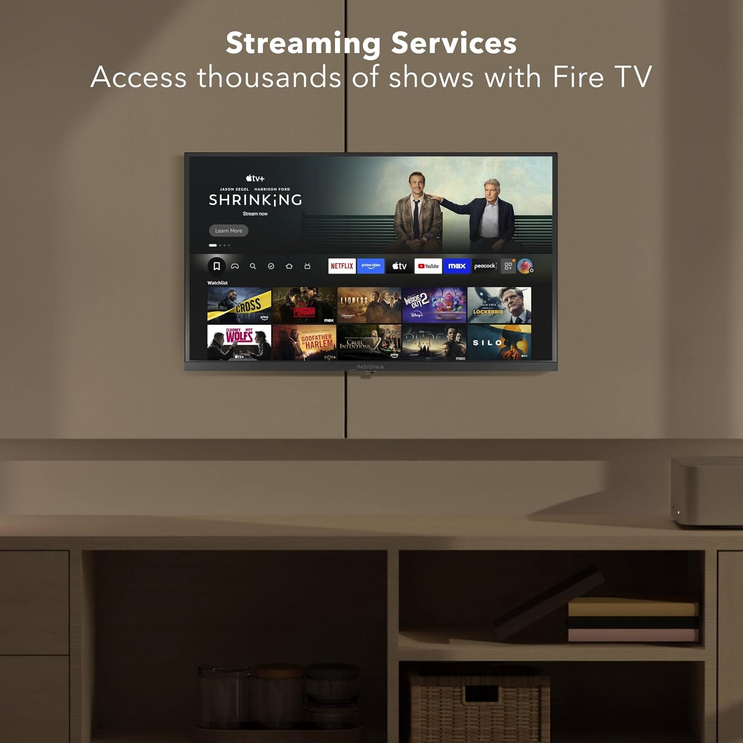 INSIGNIA 40' Class F40 Series LED Full HD Smart Fire TV, Voice Remote with Alexa, Free & Live TV
