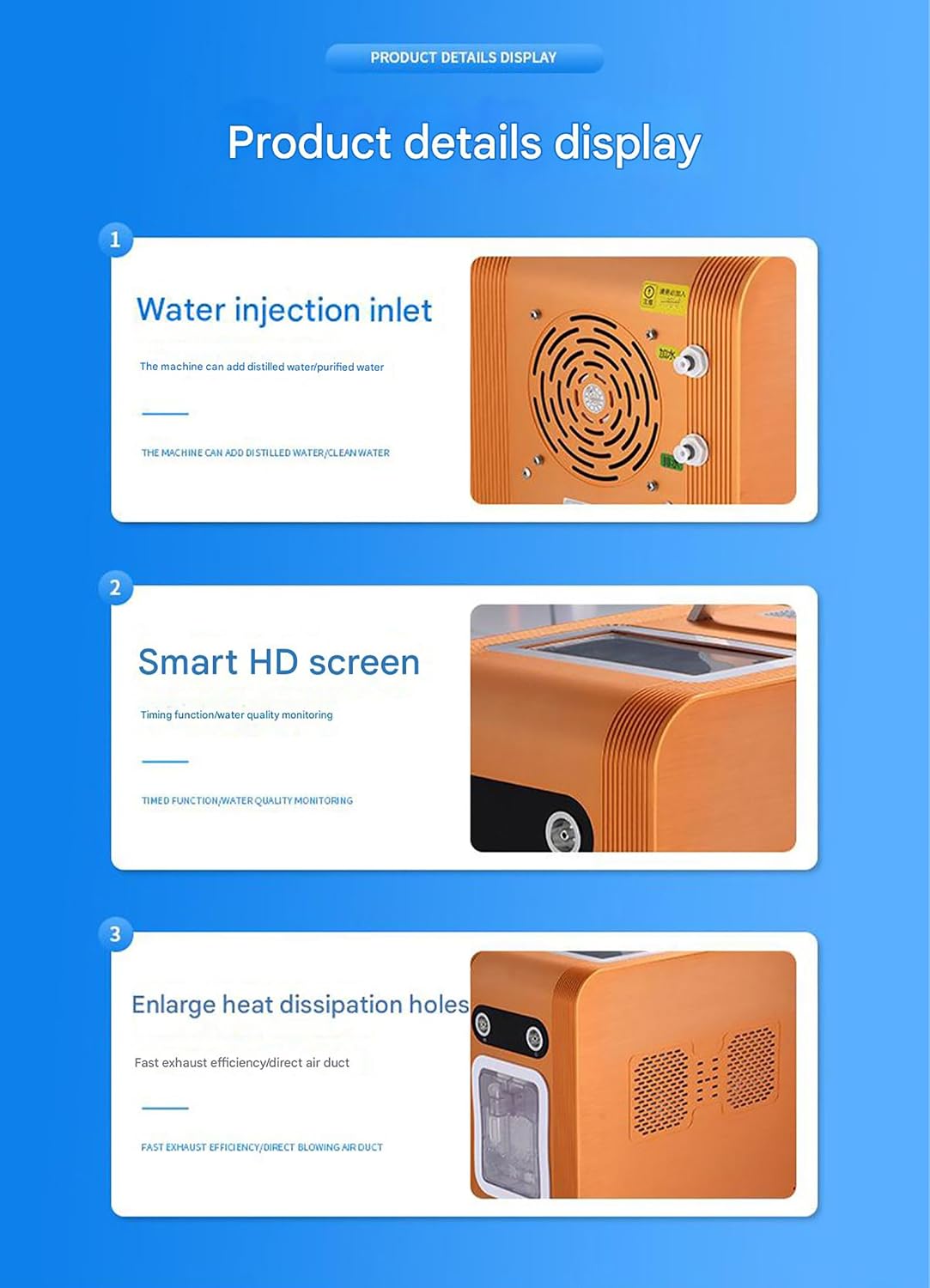 Adjustable Flow Hydrogen Inhalation Machine, 99.99% High Purity Browns Gas Generator, Dual Outlet H2 Inhaler Therapy Device, 4 Specifications, for Home, Elderly 1800ml