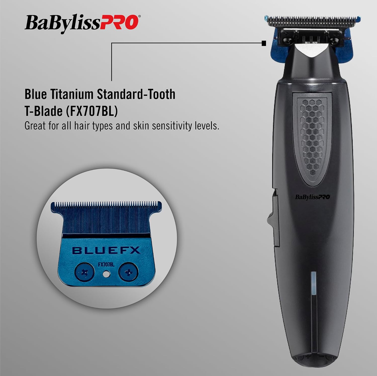 BaBylissPRO LithiumFX Cord/Cordless Lithium Ergonomic Hair Trimmers for Men