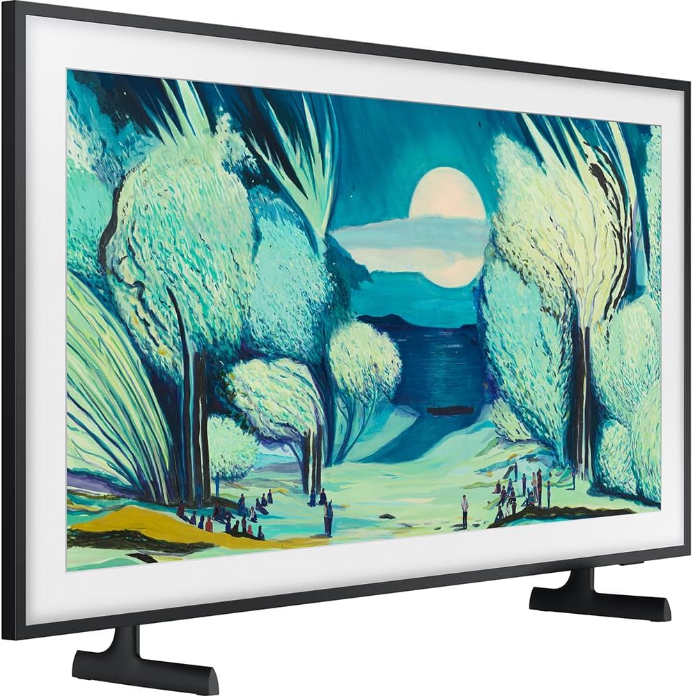 Samsung 50' The Frame LS03FA QLED 4K TV 2025 Art Mode, Vision AI | CPS Exclusive 26 Month Protection, 2X HDMI Cables, Premiere Movies Streaming & Deco Gear Complete Home Theater Beginner's Guidebook
